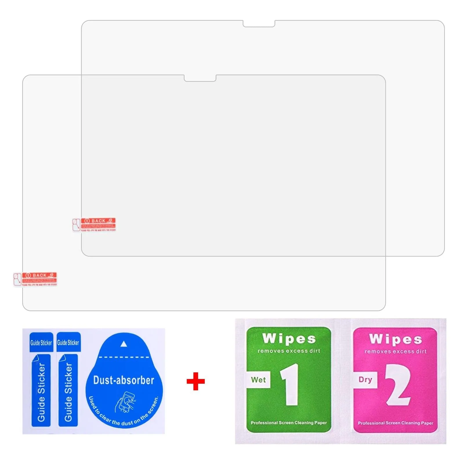 2-Pack 9H Tempered Glass Film 0.3Mm Thickness Explosion-Proof
