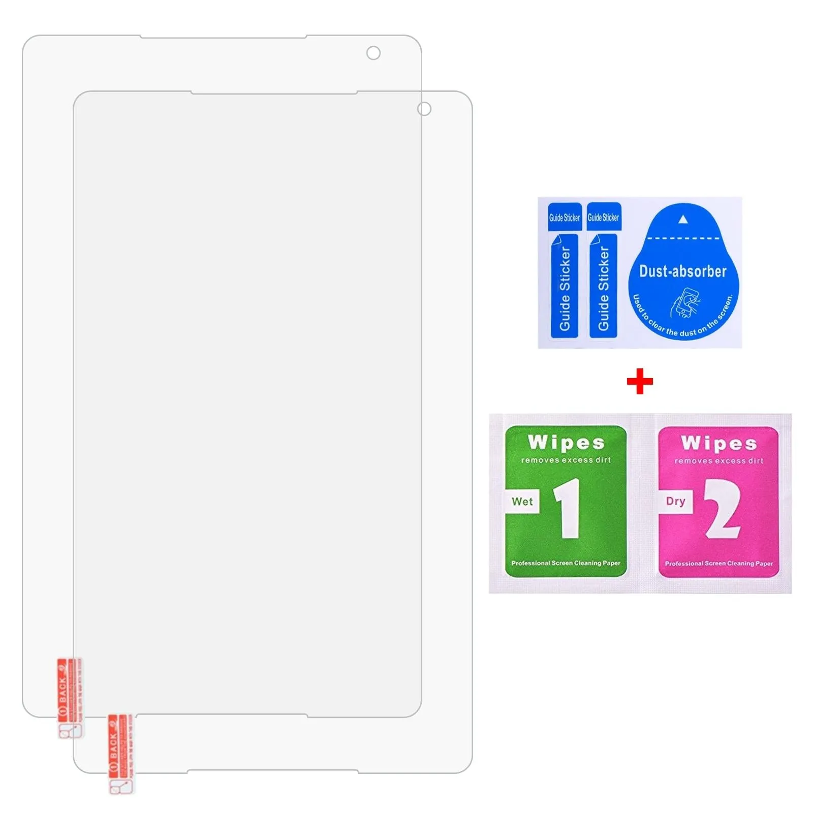 2-Pack Tempered Glass Film For Alcatel A3 10 Lte Tablet - 9H Hardness 2.5D Explosion-Proof