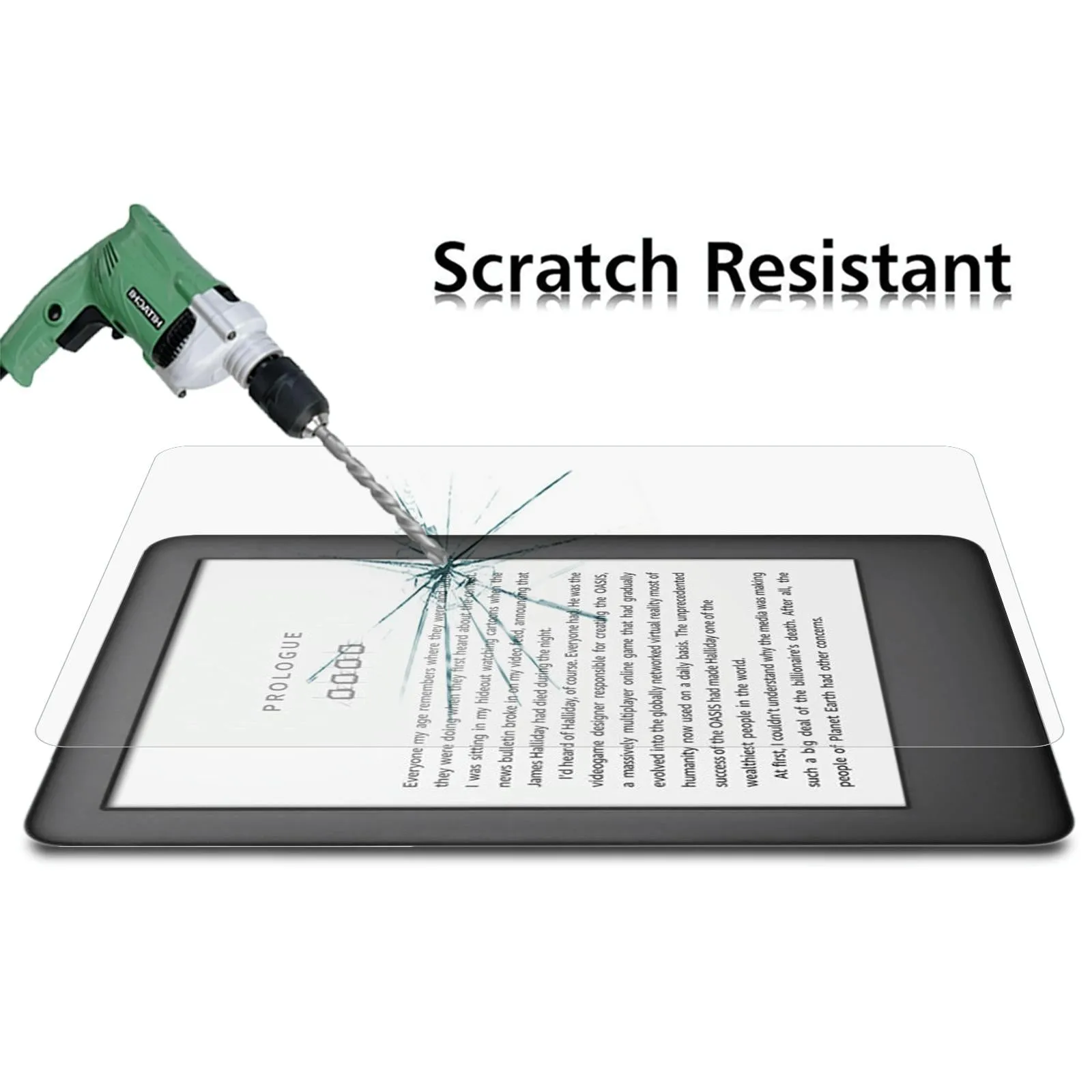2-Pack Tempered Glass Film For Amazon Kindle 2019 - 9H 2.5D Explosion-Proof