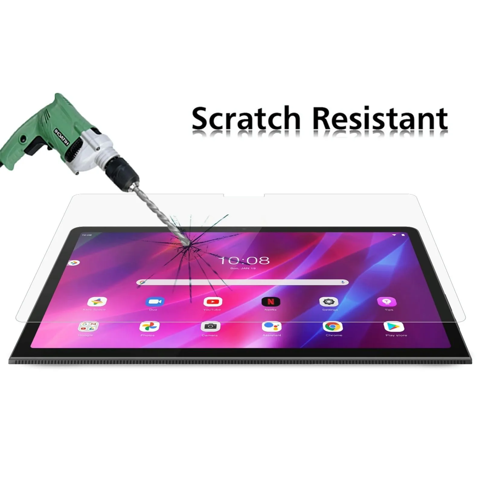 2-Pack Tempered Glass Film For Lenovo Yoga Tab 11 - 9H 2.5D Explosion-Proof