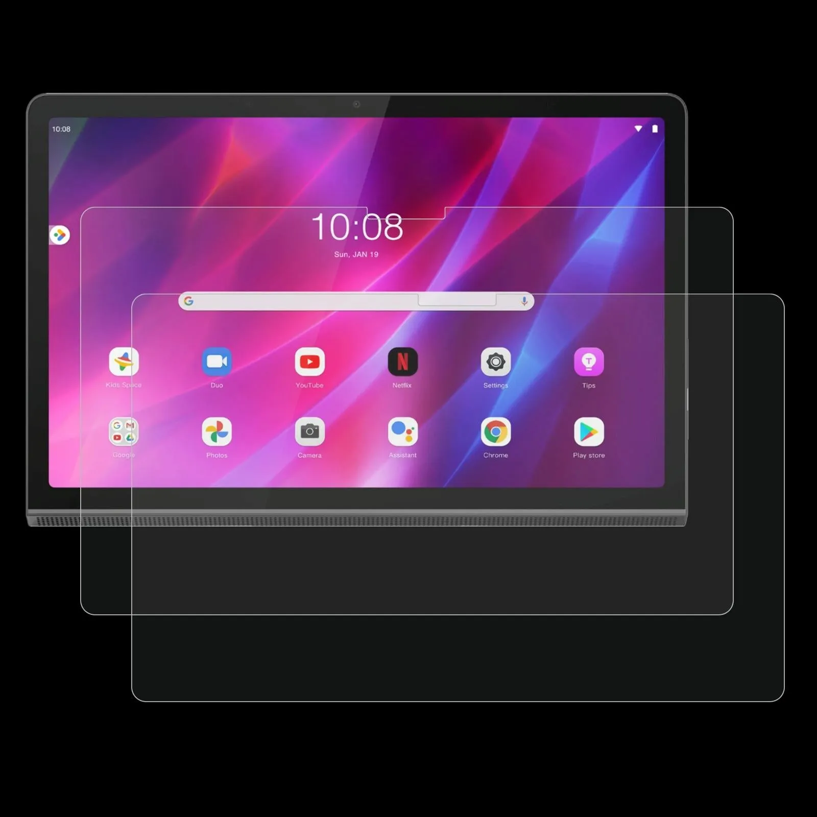 2-Pack Tempered Glass Film For Lenovo Yoga Tab 11 - 9H 2.5D Explosion-Proof