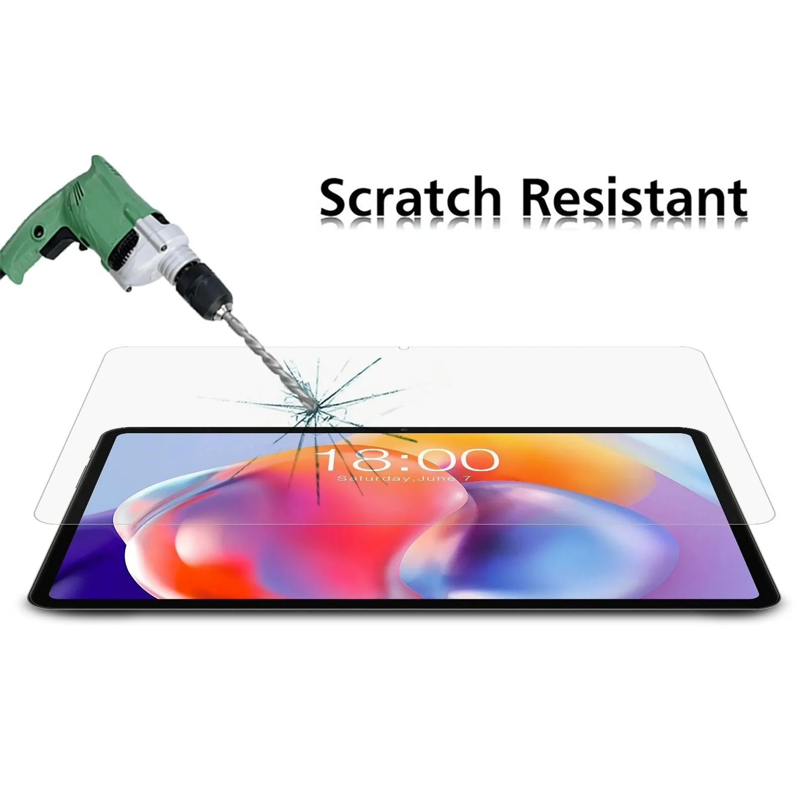 2-Pack Tempered Glass Film For Teclast T40S - 9H 0.3Mm Explosion-Proof