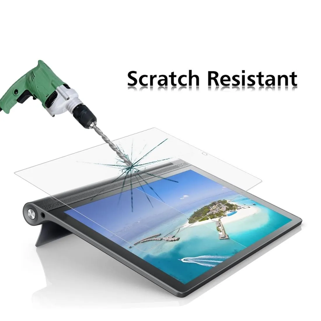 2-Pack Tempered Glass For Lenovo Yoga Tab3 Pro-X90Y 10.1 - 9H Explosion-Proof Film