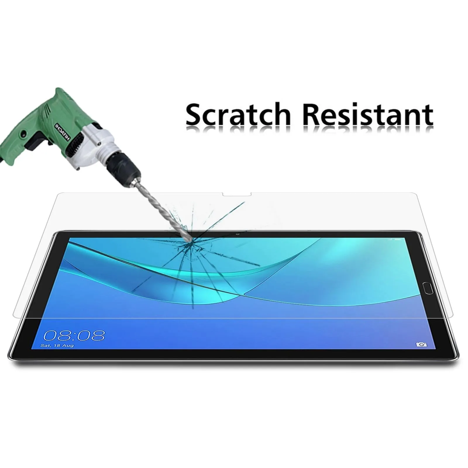 25-Pack Tempered Glass Film For Huawei Mediapad M5 10 Pro - 9H 2.5D Explosion-Proof