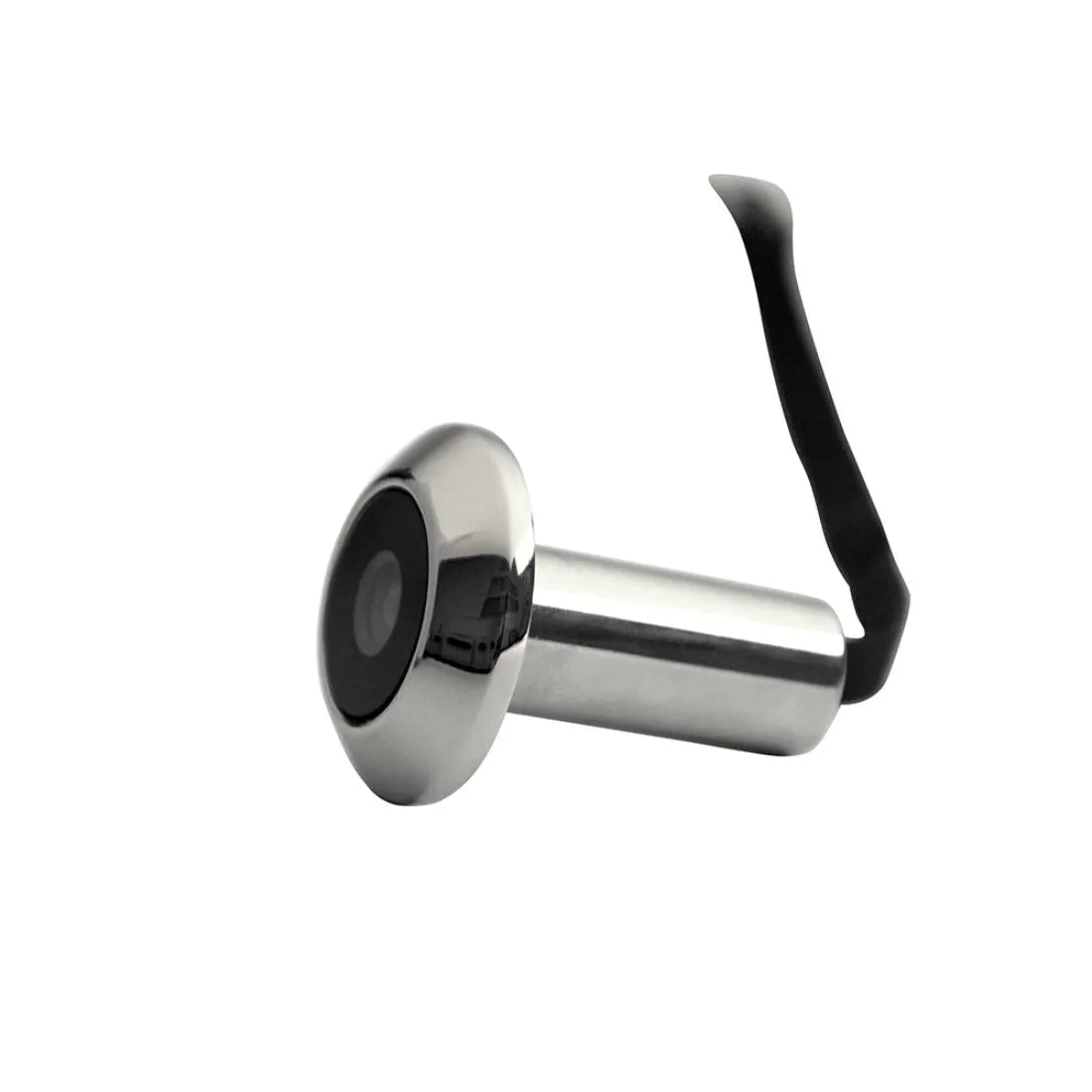 3 Screen 1.0Mp Security Camera With Door Peephole & Tf Card Support - Black