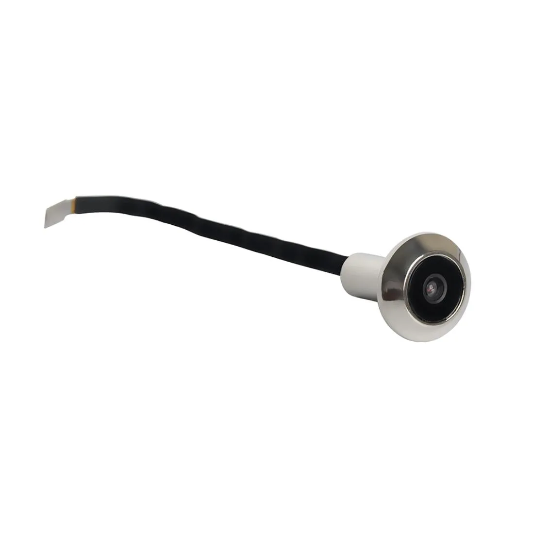 3 Screen 1.0Mp Security Camera With Door Peephole & Tf Card Support - Black