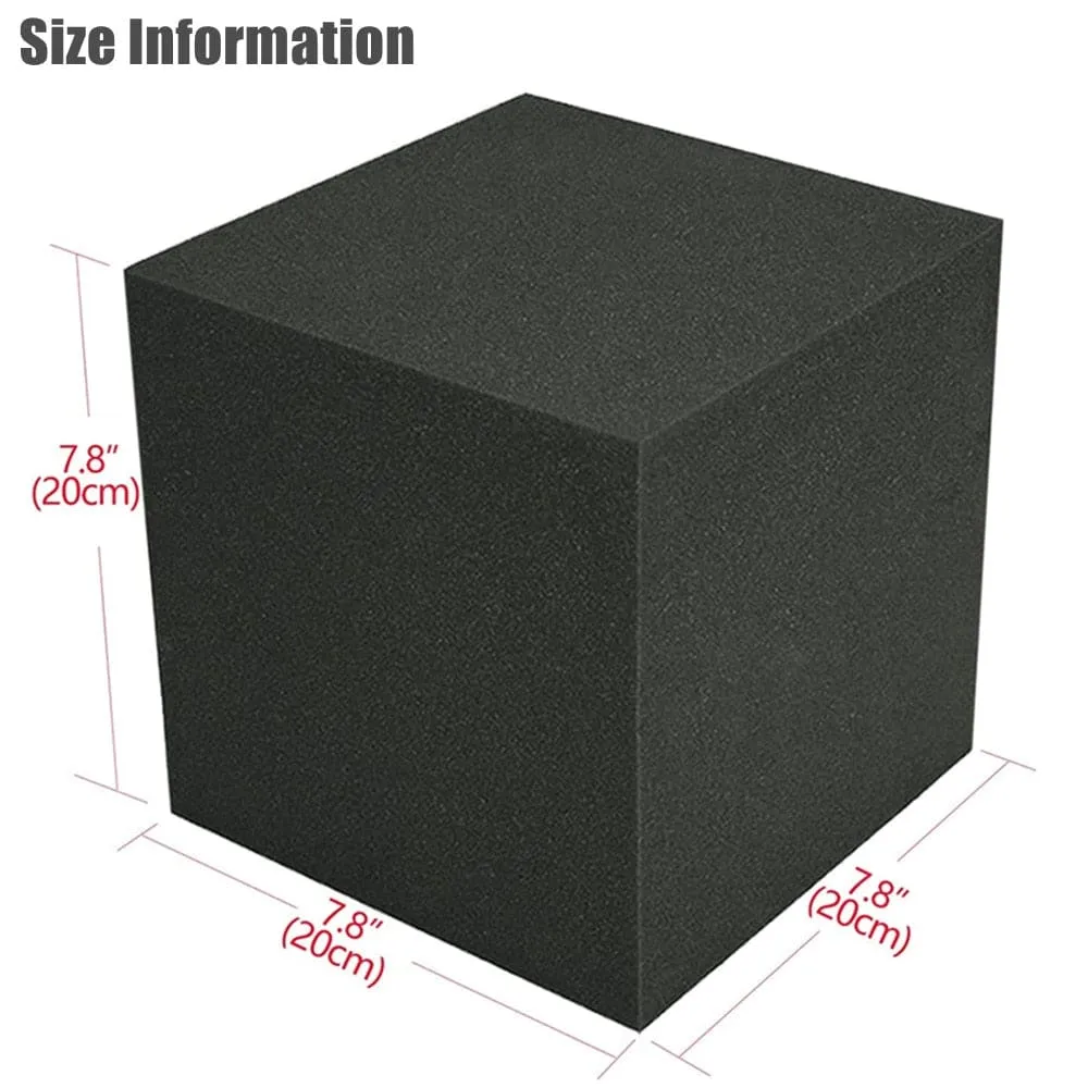 4pcs Pack 20x20x20cm Corner Block Cubes Acoustic Soundproof Foam Panel