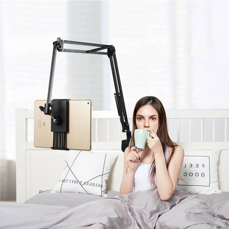 Adjustable Tablet Stand Mobile Phones Holder Lazy Arm Bed Desk Tablet Metal Mount Stand