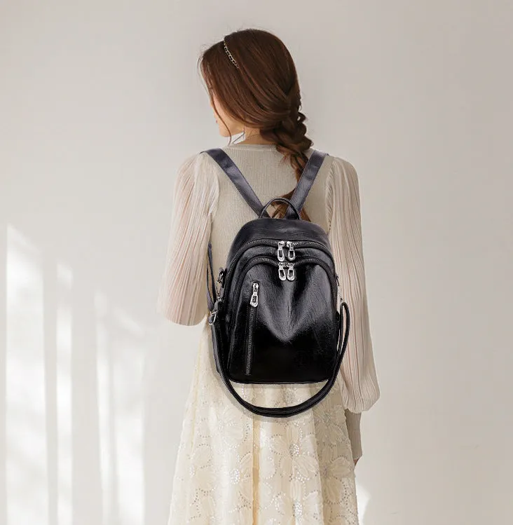 BP755 - Retro Soft Pu Leather Backpack