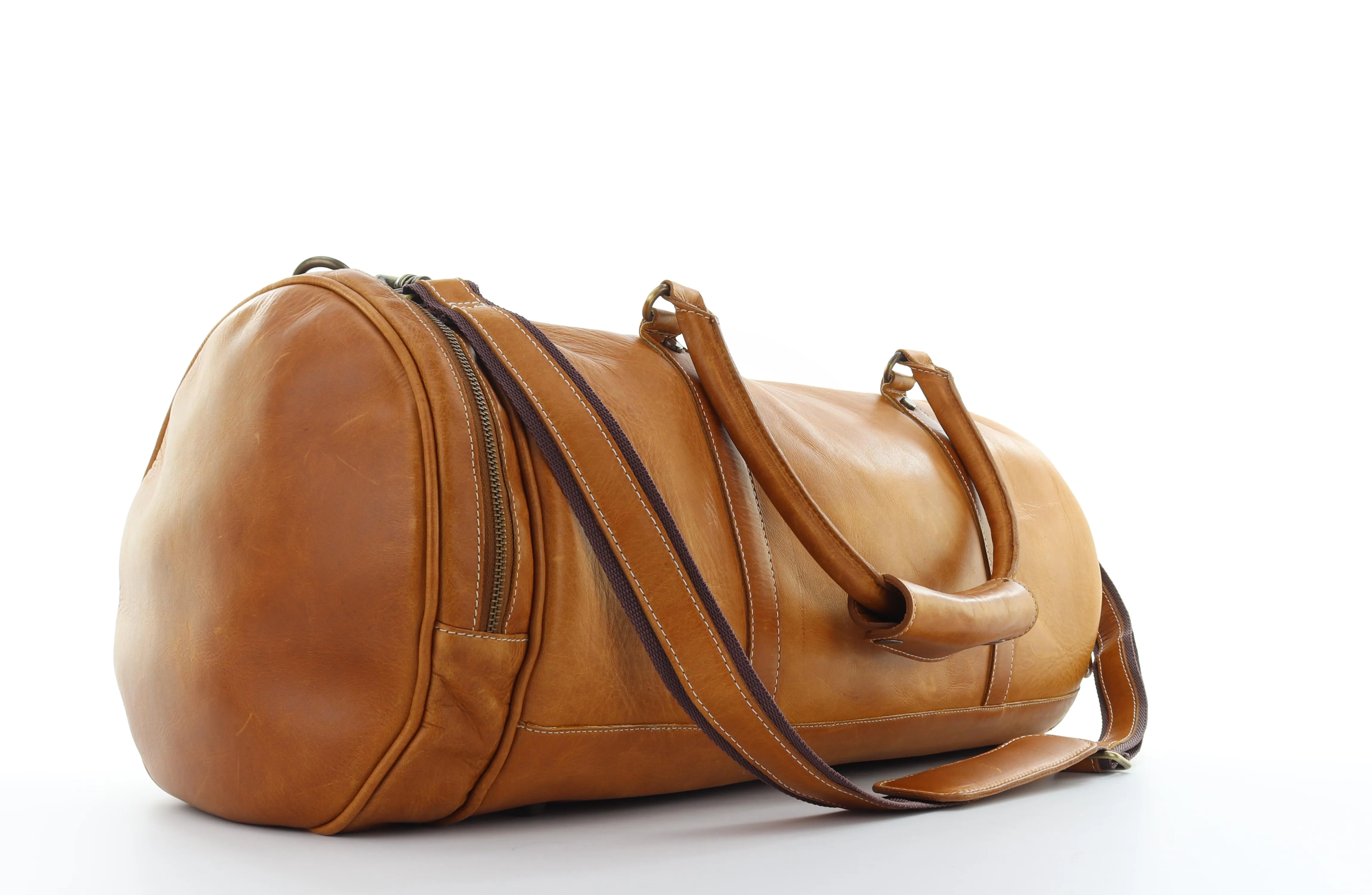 Duncan Leather Travel Bag - Brown