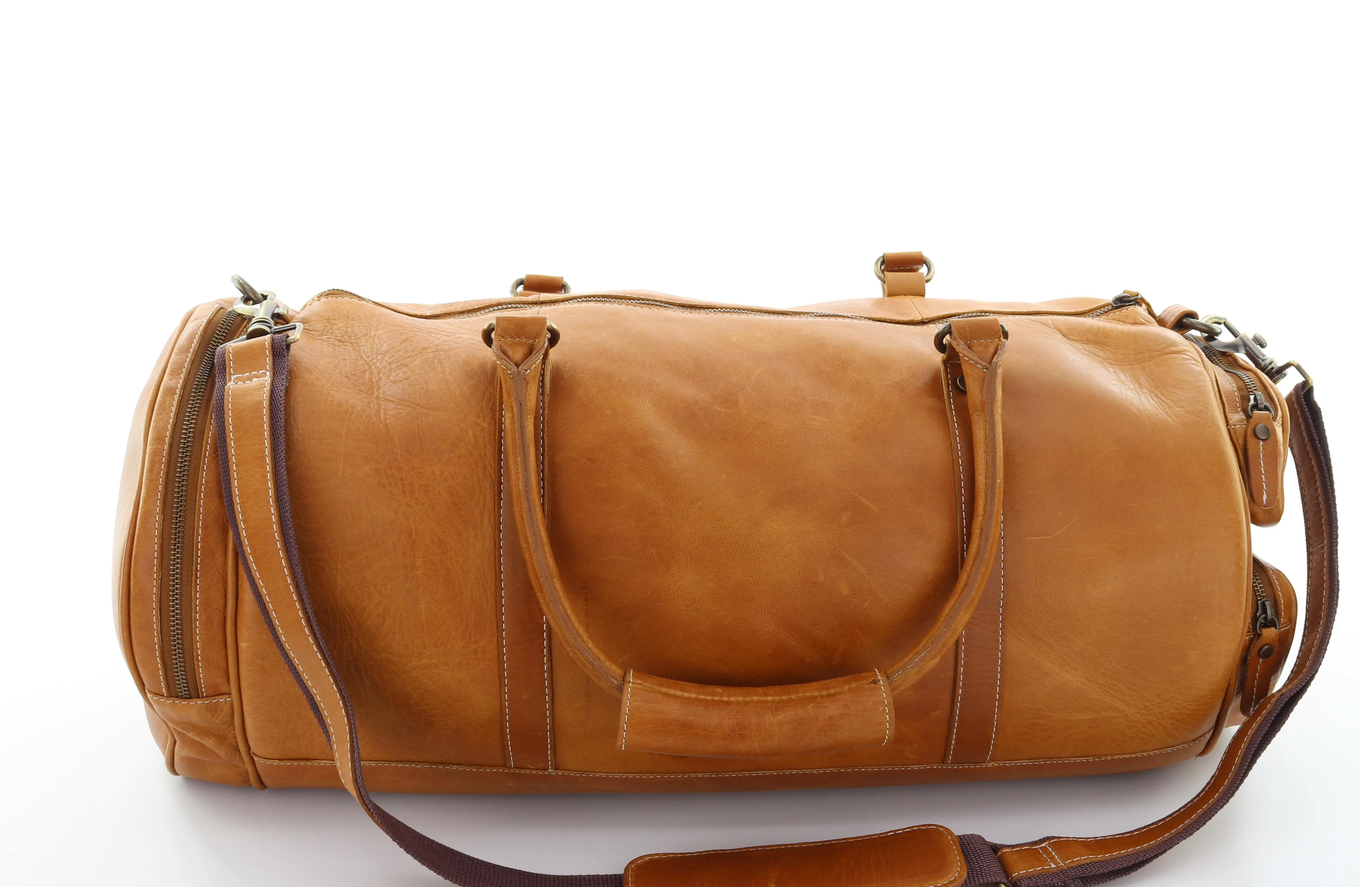 Duncan Leather Travel Bag - Brown