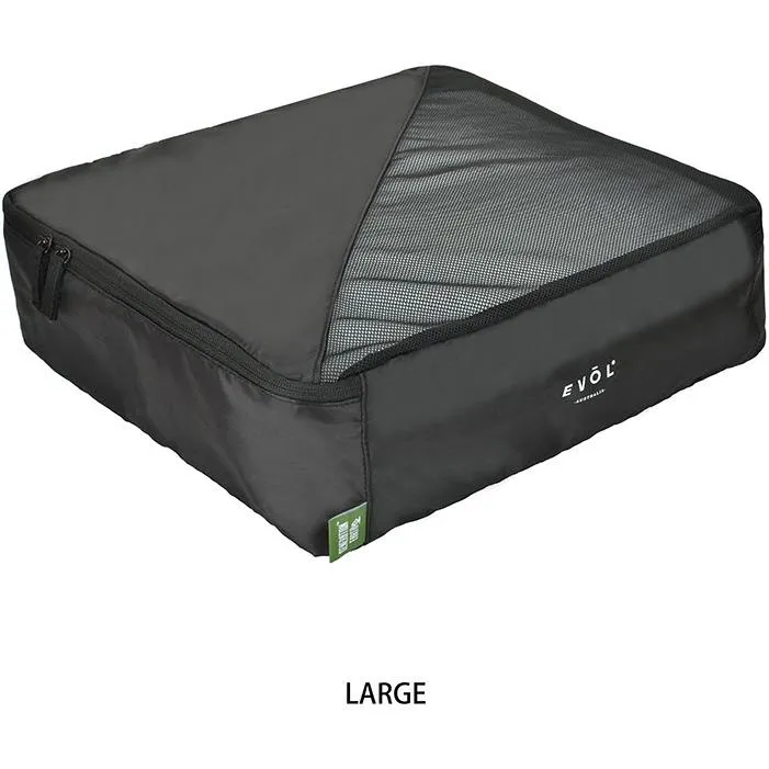 Evol Generation Earth Recycled Packing Cubes Set 4 (Black)