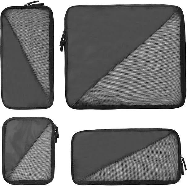 Evol Generation Earth Recycled Packing Cubes Set 4 (Black)
