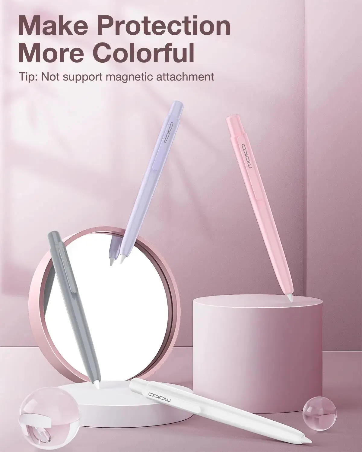 For Apple Pencil Usb-C Retractable Pencil Sleeve Skin Protective Holder Case