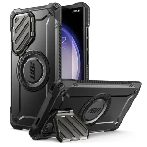 For Samsung Galaxy S24 Ultra 6.8 Inch Ub Mag Xt Full Body Rugged Case with Camera Cover & Built-in Kickstand