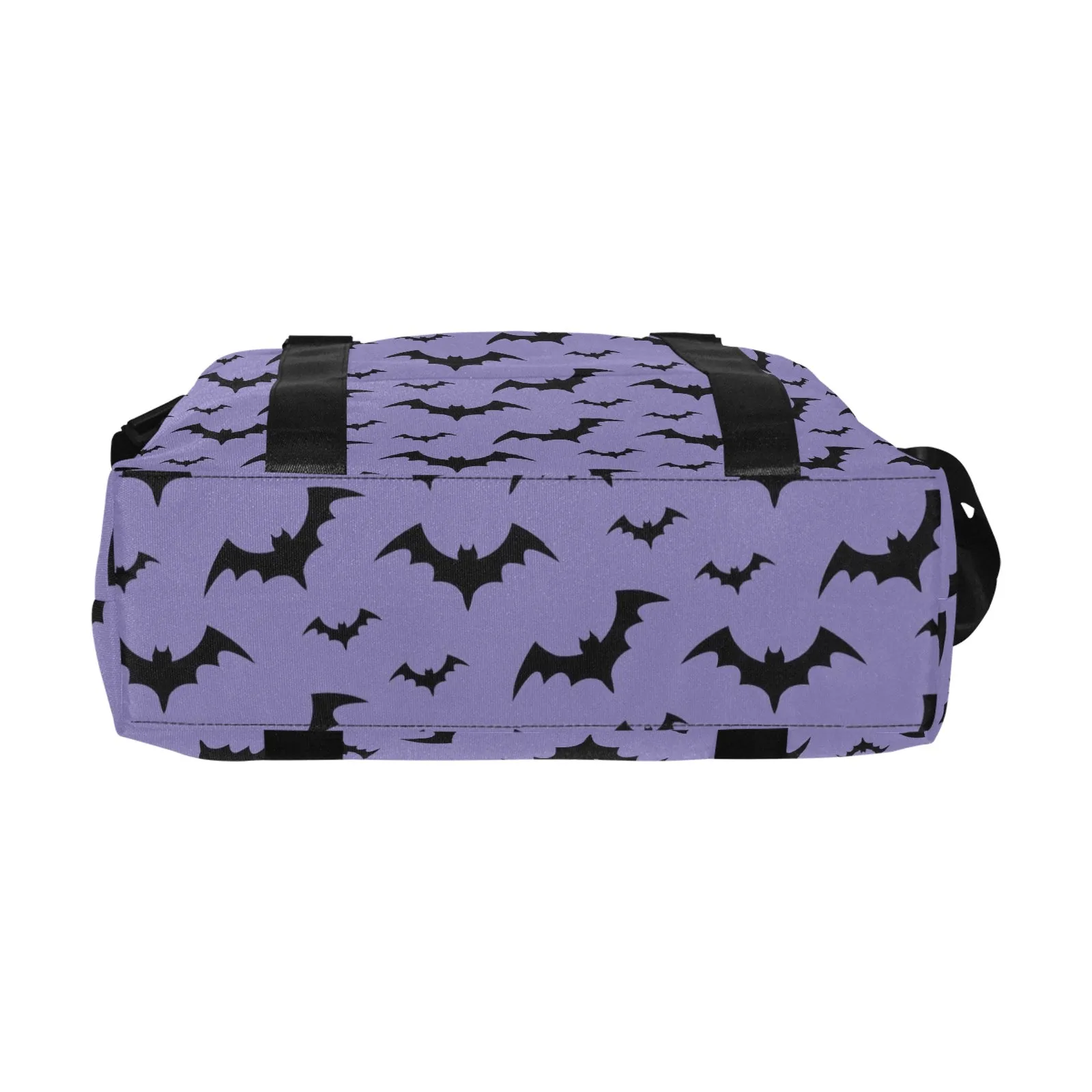 Lilac Bat Print Duffel Travel Bag