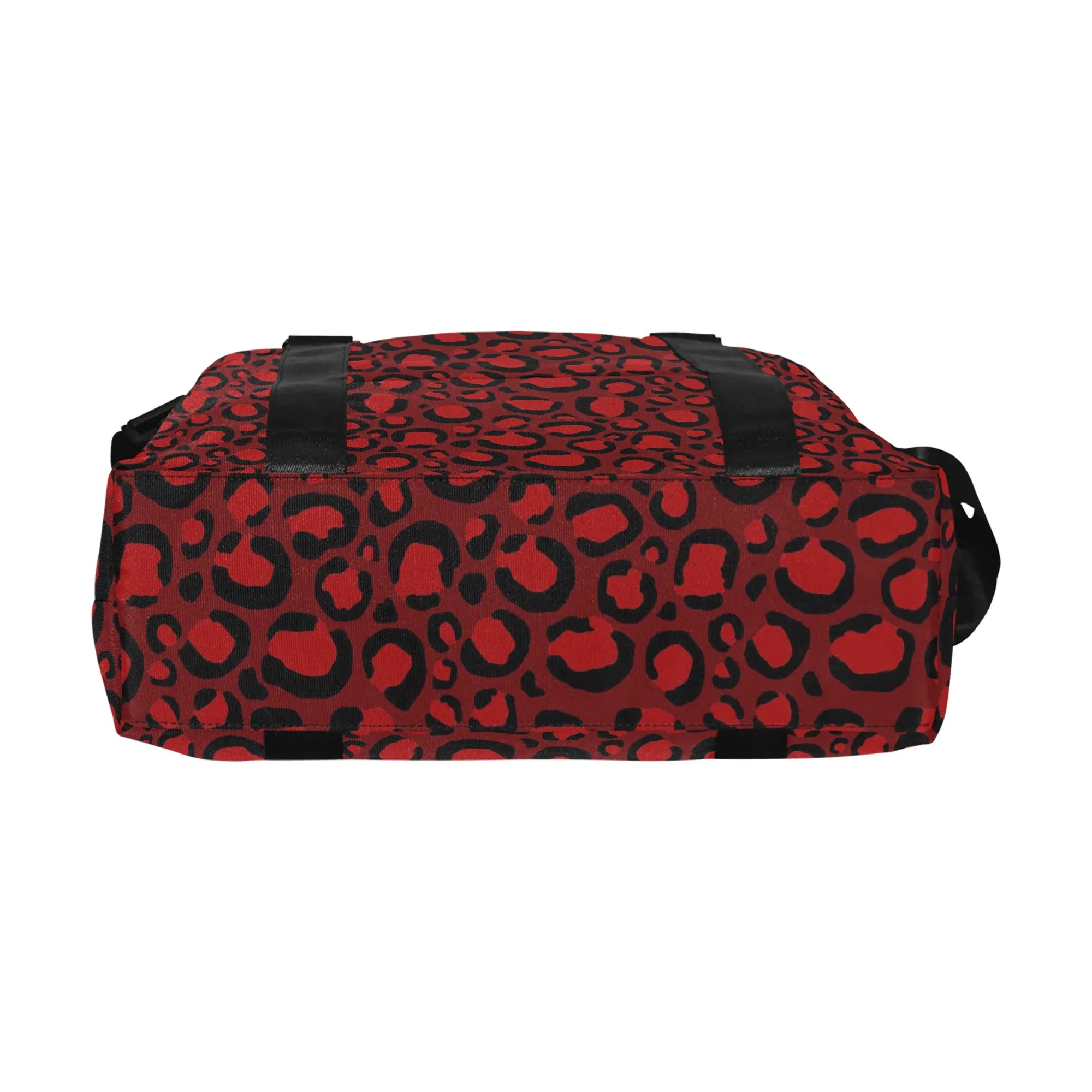 Red Leopard Duffel Travel Bag