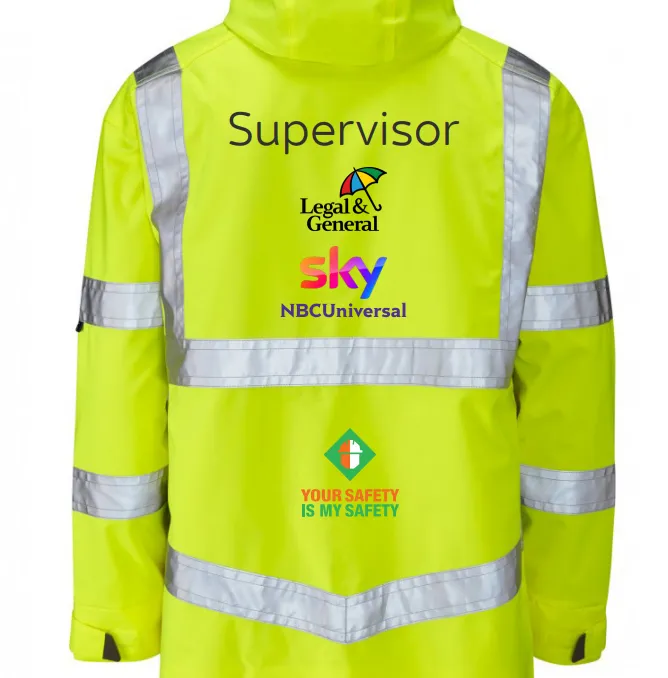 Sky Elstree Sustainable Breathable Hi Vis Site Jacket