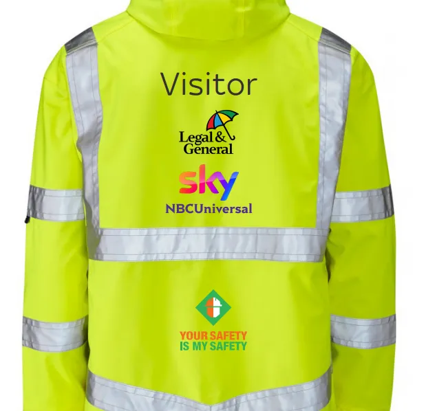Sky Elstree Sustainable Breathable Hi Vis Site Jacket