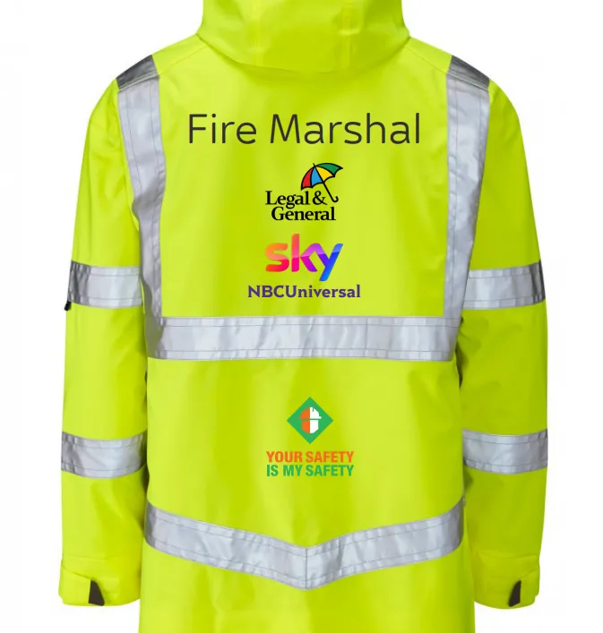 Sky Elstree Sustainable Breathable Hi Vis Site Jacket
