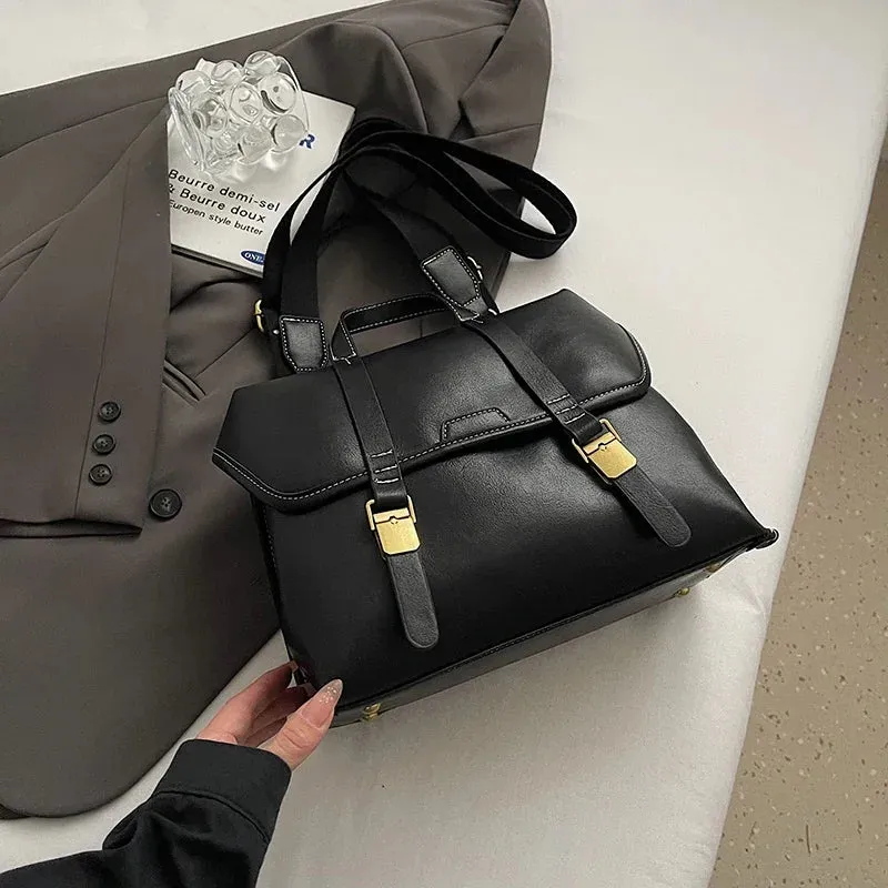 TAVIMART  -  New Autumn Winter Retro NUBUCK Backpack Women Fashion PU Leather Solid College Student Bags Korean Travel Backpacks Lady