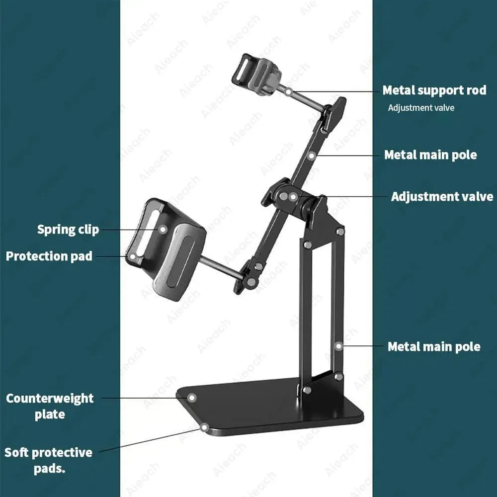 The Double Support Clip Ipad Tablet Stand Phone Holder