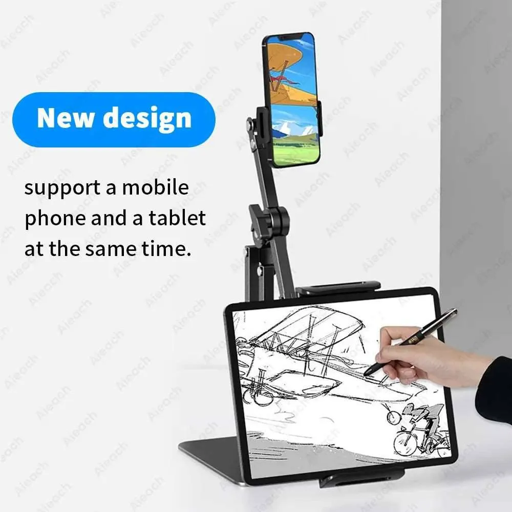 The Double Support Clip Ipad Tablet Stand Phone Holder